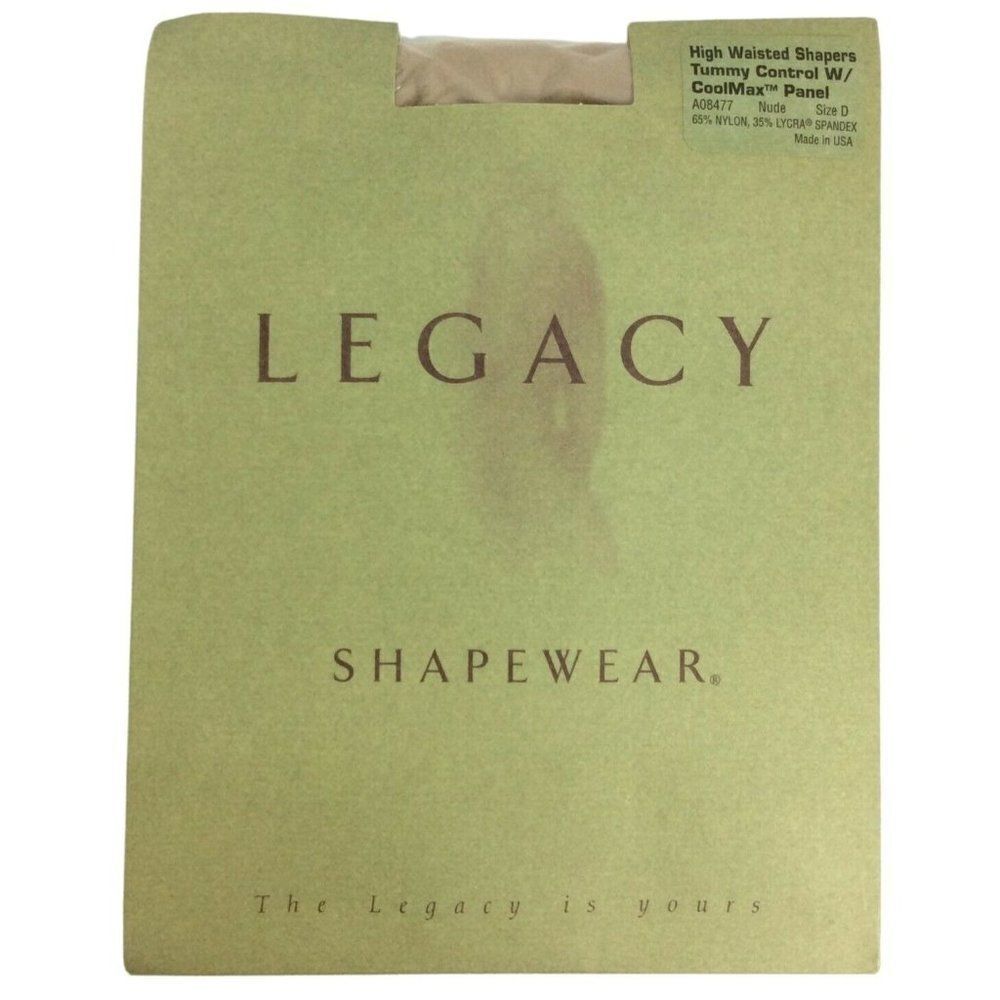 Legacy Shapewear High Waisted Shaper Size D XL Nude Beige Cool Max Panel A08477